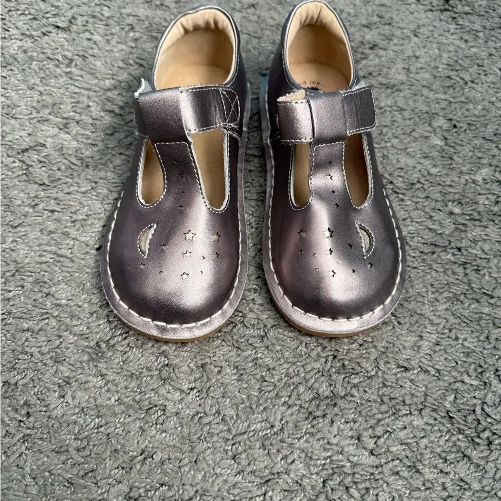 Live & Luca Mae Metallic Silver Bronze Mary Jane Sz 11